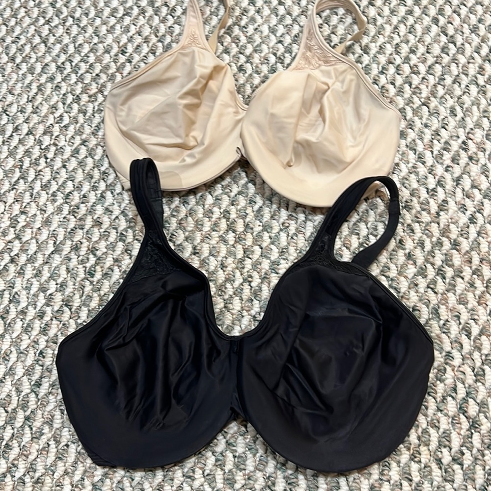 Bali Minimizer Bras - Black & Nude 32DDD